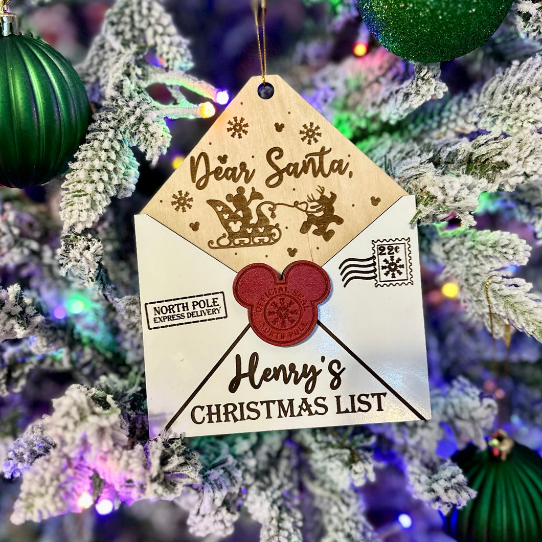 Wish List Ornament | 5x6
