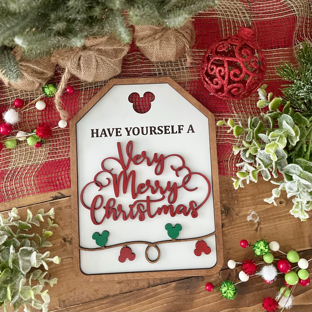 Very Merry Christmas Sign | 10x7