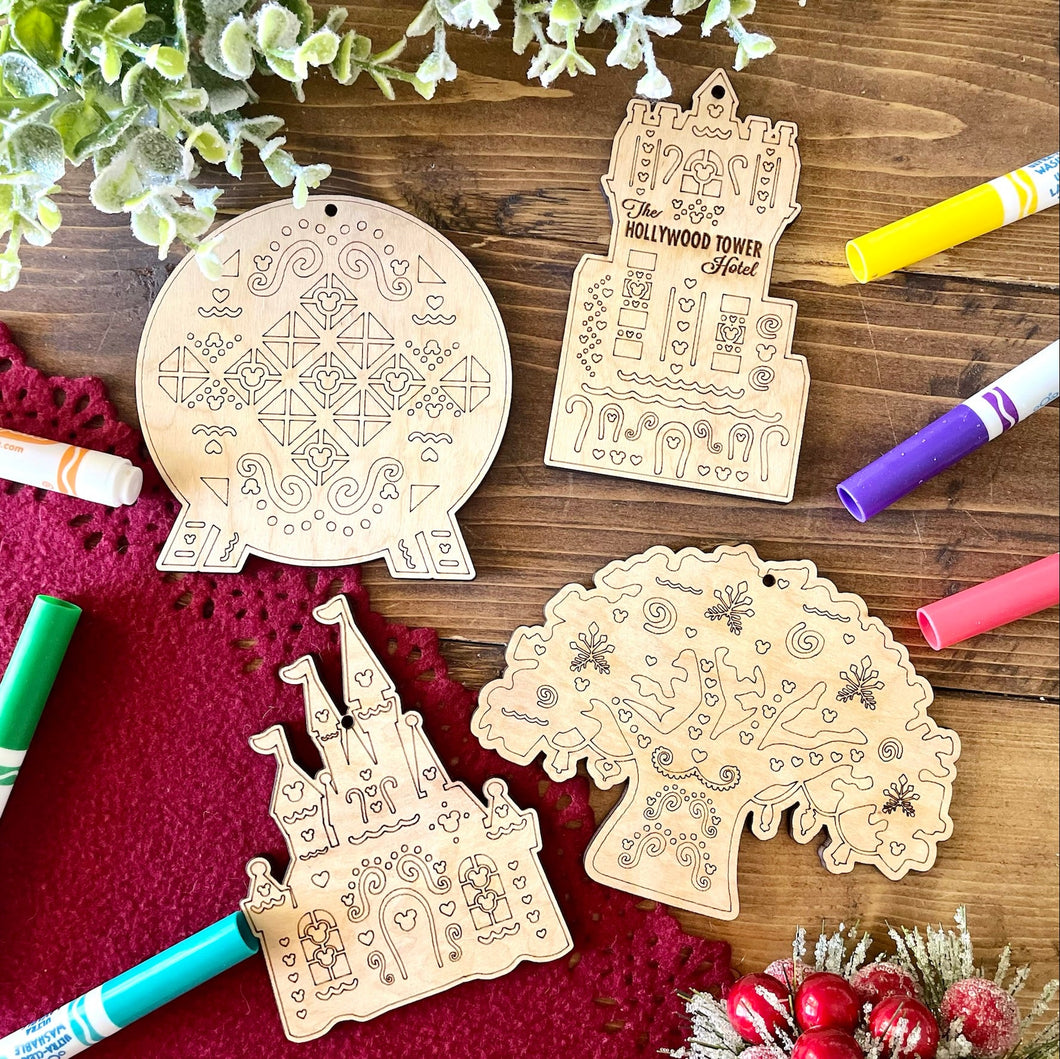 DIY Parks Ornament Set